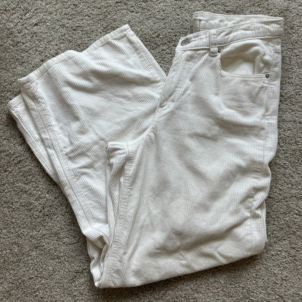 BDG Denim White Straight Leg Corduroys